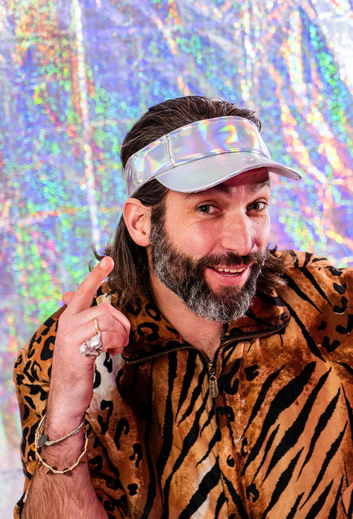 HOLOGRAPHIC TENNIS CAP SILVER