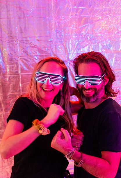 LED PARTY SHADES BLUE PINK