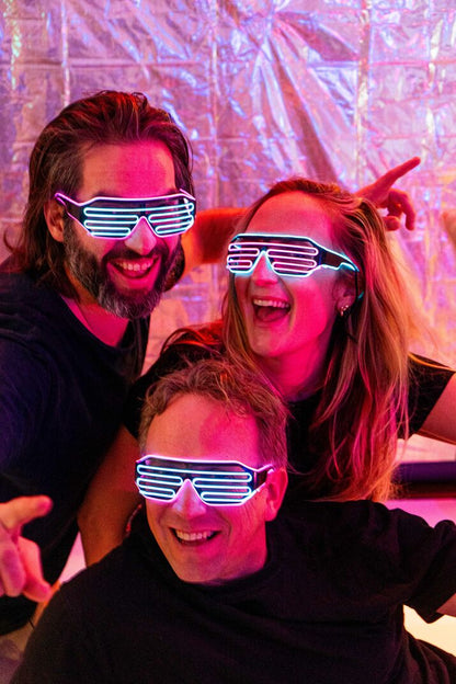 LED PARTY SHADES BLUE PINK